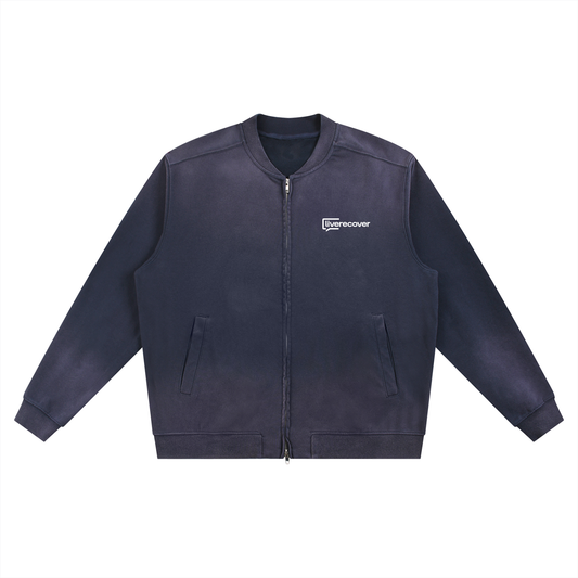 Sun Fade Heavyweight Baseball Jacket