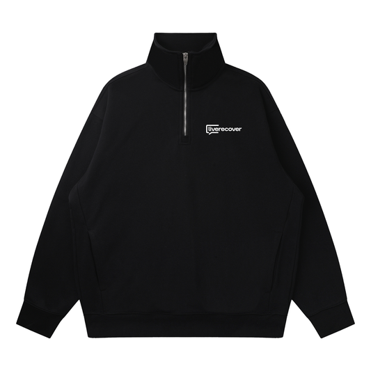 Quarter-Zip Drop Shoulder Sweatshirt