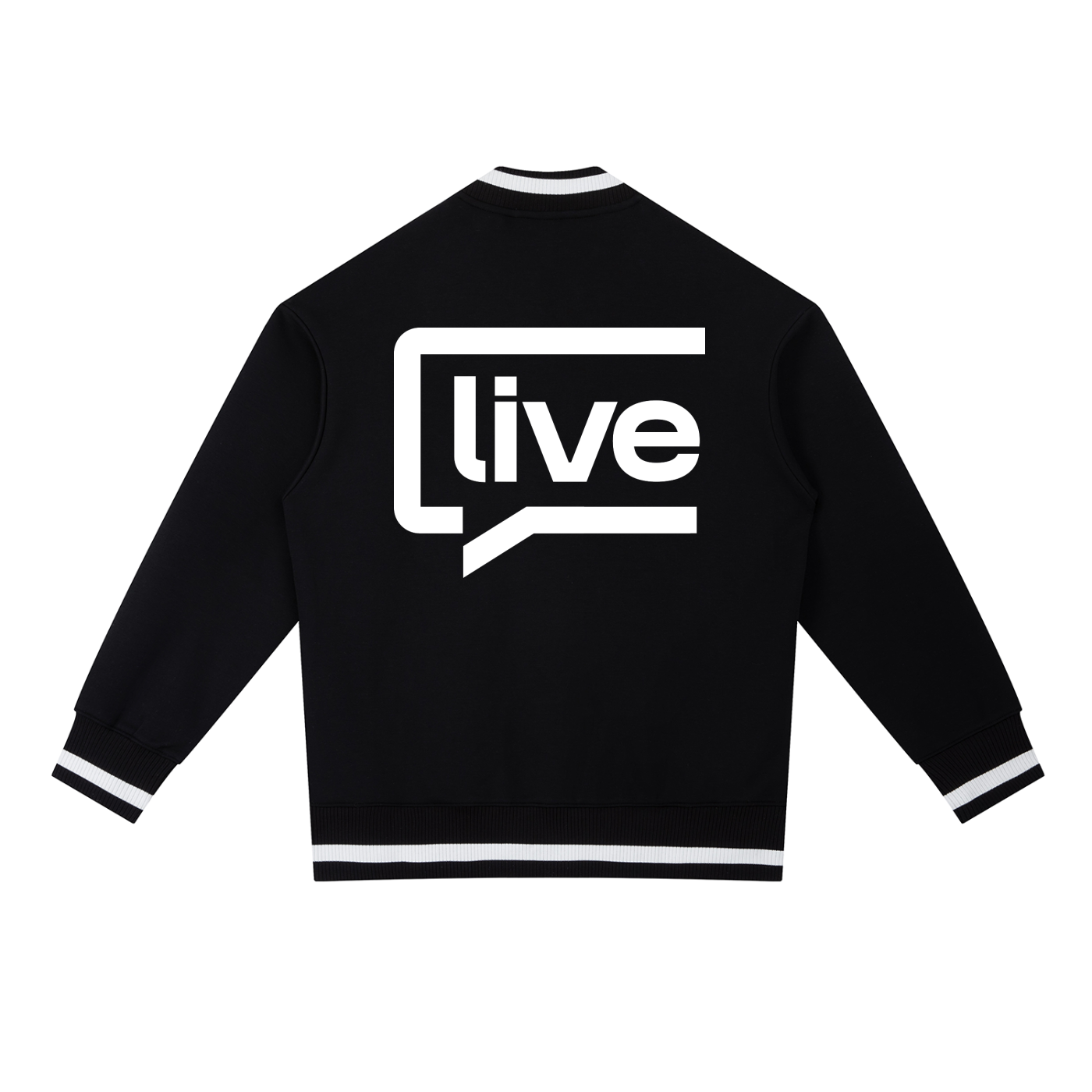 Contrast Piping Zip Bomber Jacket