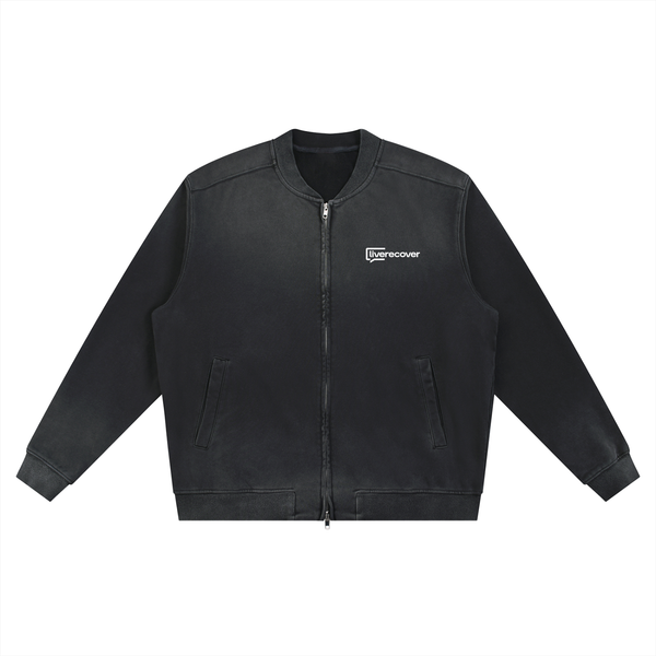 Sun Fade Heavyweight Baseball Jacket