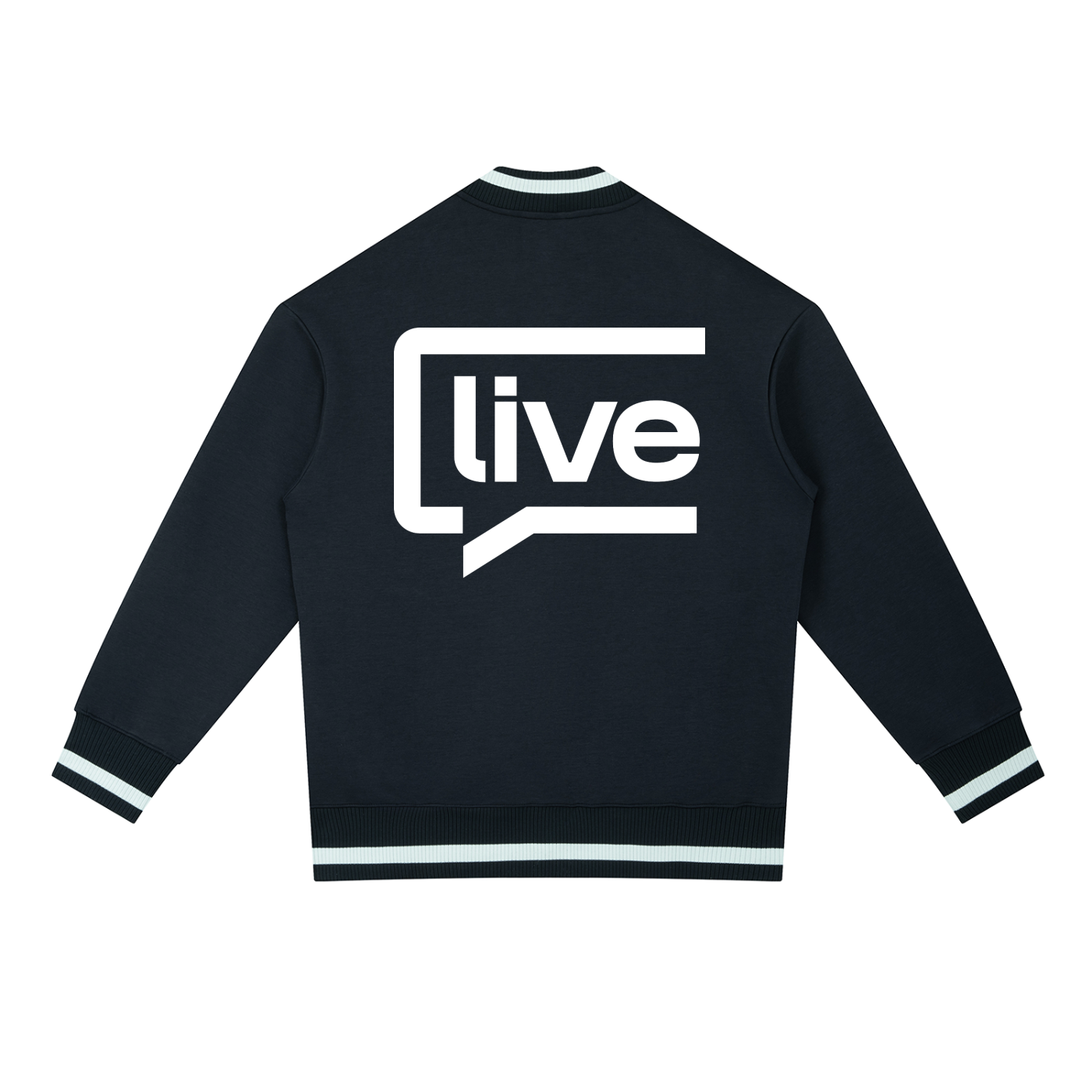 Contrast Piping Zip Bomber Jacket